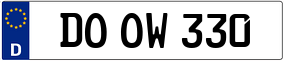 Trailer License Plate